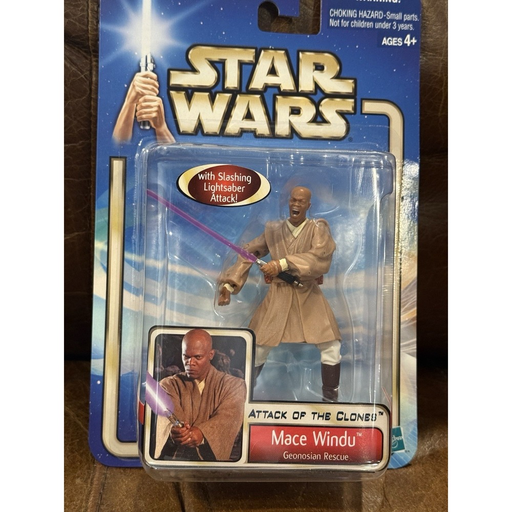 Hasbro Star Wars Attack Of The Clones: Mace Windu Geonosian Rescue Figure